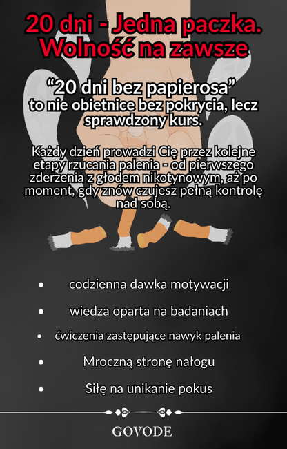 20 DNI BEZ PAPIEROSA - praktyczny przewodnik dzień po dniu